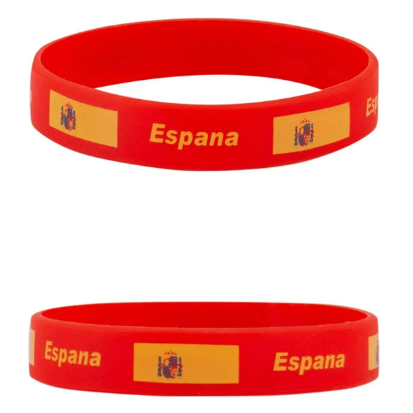 Spain Flag Bracelet - Silicone Wristband