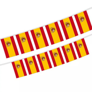 Spain Flag Bunting Banner - 20Pcs