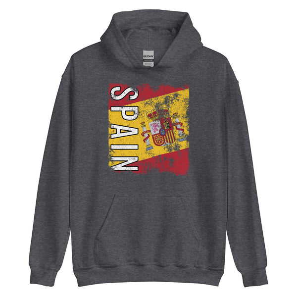 Spain Flag - Distressed Flag Hoodie