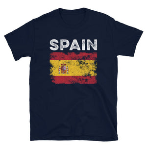 Spain Flag Distressed - Spanish Flag T-Shirt