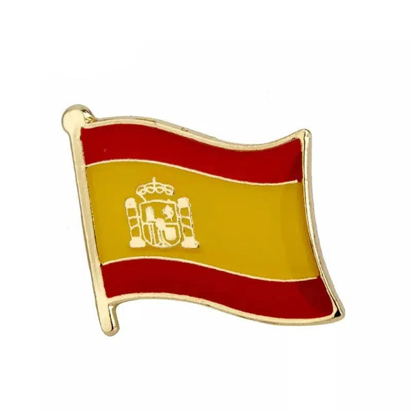 Spain Flag Lapel Pin - Enamel Pin Flag