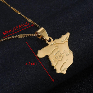 Spain Map Necklace