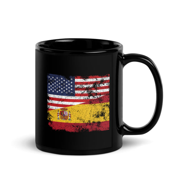 Spain USA Flag Mug