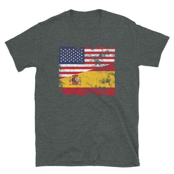 Spain USA Flag T-Shirt