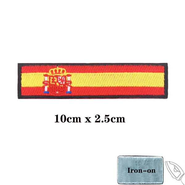 Spanish Flag Patch Collection - Iron On/Hook & Loop Patch