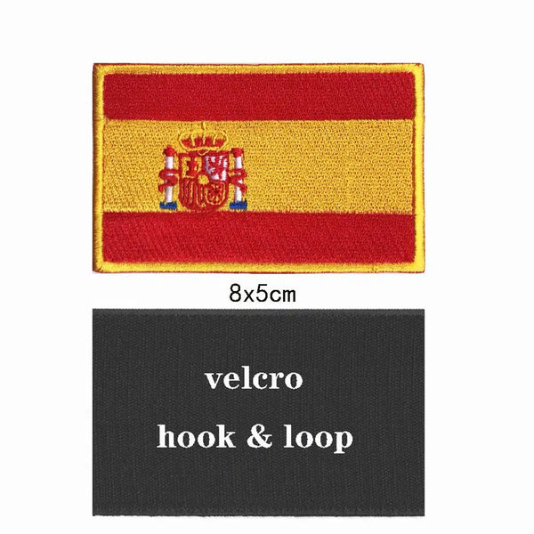 Spanish Flag Patch Collection - Iron On/Hook & Loop Patch