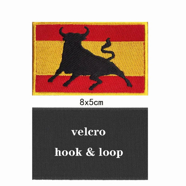 Spanish Flag Patch Collection - Iron On/Hook & Loop Patch