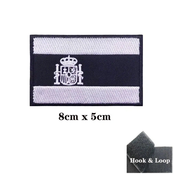 Spanish Flag Patch Collection - Iron On/Hook & Loop Patch