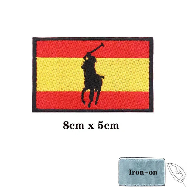 Spanish Flag Patch Collection - Iron On/Hook & Loop Patch