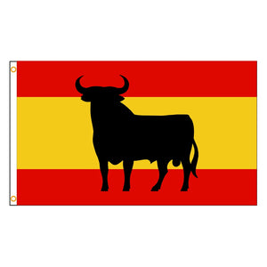 Spanish Osborne Bull Flag - 90x150cm(3x5ft) - 60x90cm(2x3ft)