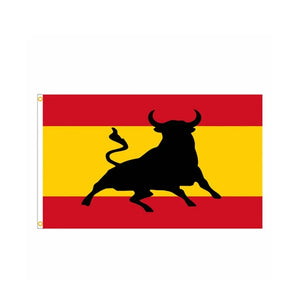 Spanish Osborne Bull Flag - 90x150cm(3x5ft) - 60x90cm(2x3ft)