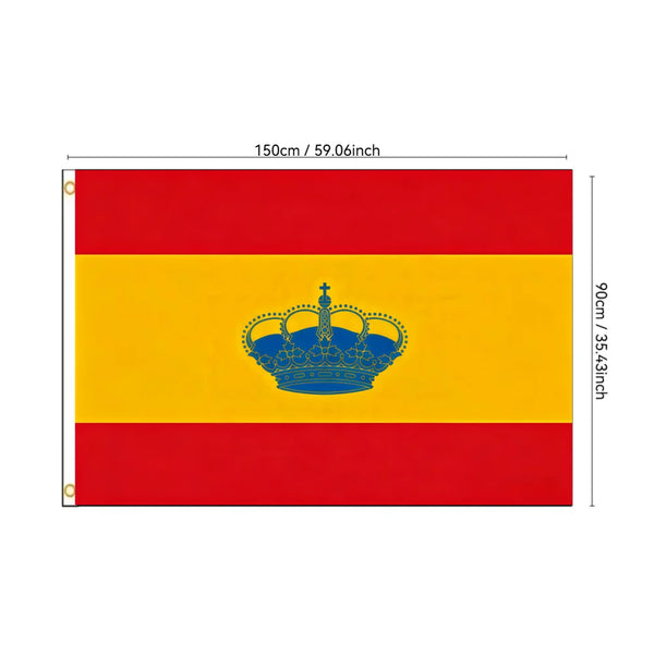 Spanish Yacht Ensign Flag - 90x150cm(3x5ft) - 60x90cm(2x3ft)