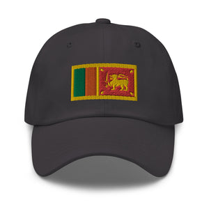 Sri Lanka Flag Cap - Adjustable Embroidered Dad Hat