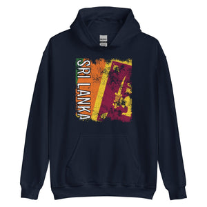 Sri Lanka Flag - Distressed Flag Hoodie