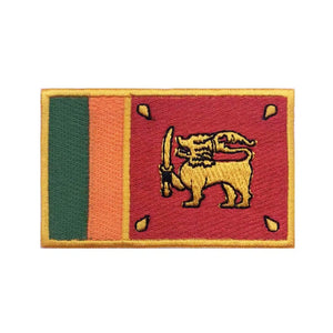 Sri Lanka Flag Patch - Iron On/Hook & Loop Patch