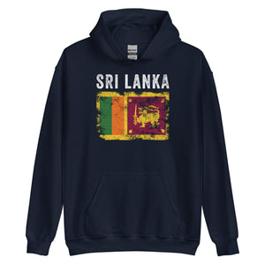 Sri Lanka Flag Vintage - Sri Lankan Flag Hoodie
