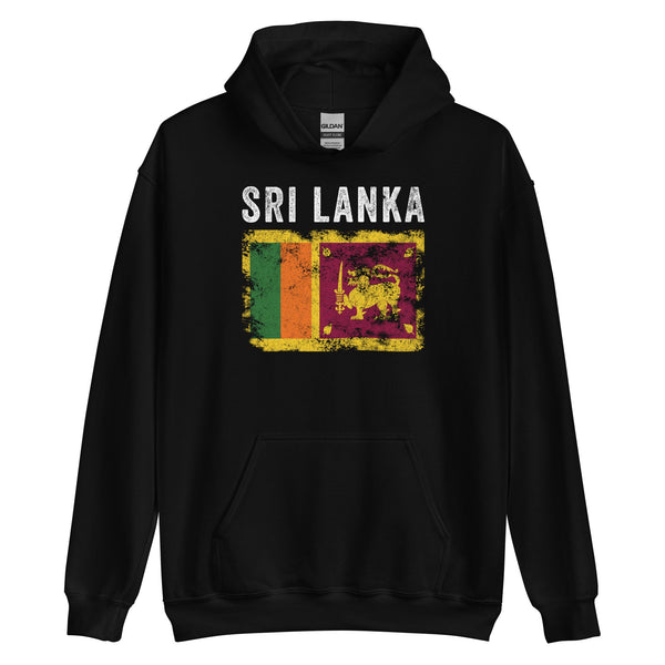 Sri Lanka Flag Vintage - Sri Lankan Flag Hoodie