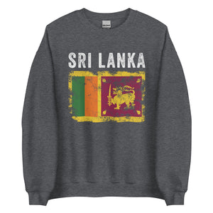 Sri Lanka Flag Vintage - Sri Lankan Flag Sweatshirt