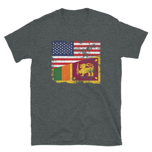 Sri Lanka USA Flag T-Shirt