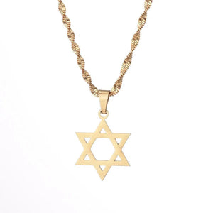 Star of David Pendant Necklace & Earrings