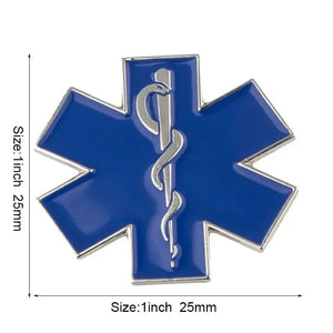 Star of Life Medical Lapel Pin Collection - Enamel Pin Flag