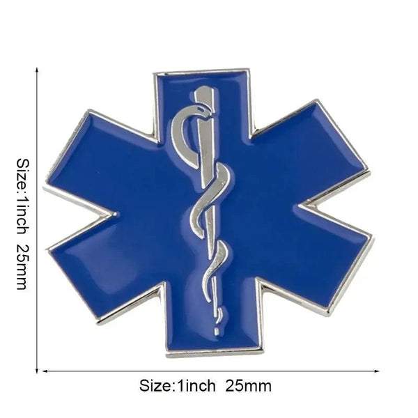 Star of Life Medical Lapel Pin Collection - Enamel Pin Flag