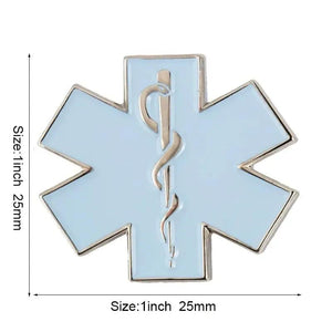 Star of Life Medical Lapel Pin Collection - Enamel Pin Flag