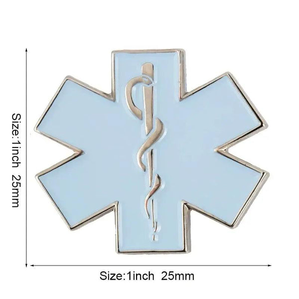 Star of Life Medical Lapel Pin Collection - Enamel Pin Flag