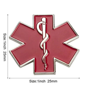 Star of Life Medical Lapel Pin Collection - Enamel Pin Flag