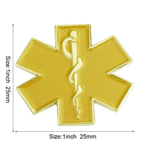Star of Life Medical Lapel Pin Collection - Enamel Pin Flag