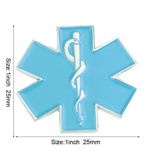 Star of Life Medical Lapel Pin Collection - Enamel Pin Flag