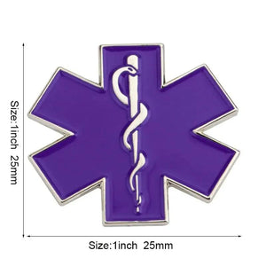 Star of Life Medical Lapel Pin Collection - Enamel Pin Flag