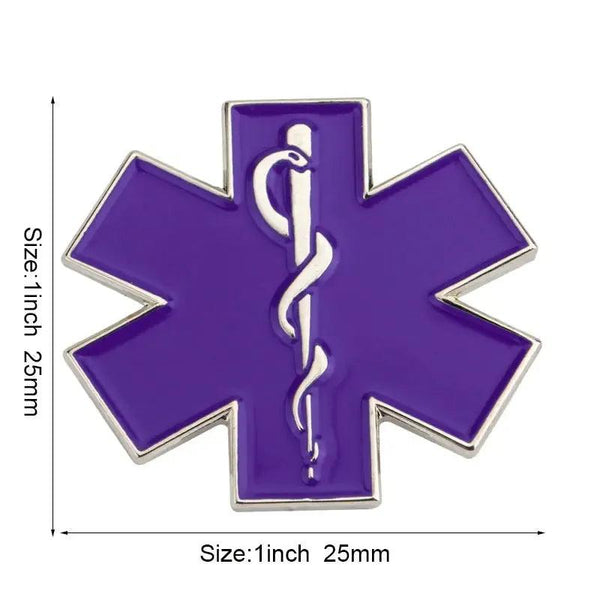 Star of Life Medical Lapel Pin Collection - Enamel Pin Flag