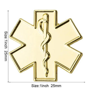Star of Life Medical Lapel Pin Collection - Enamel Pin Flag