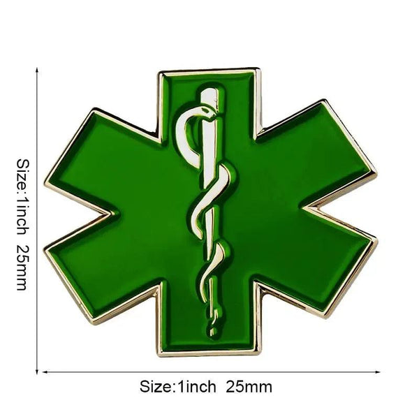 Star of Life Medical Lapel Pin Collection - Enamel Pin Flag