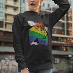 Straight Ally - Distressed LGBT+ Sweatshirt