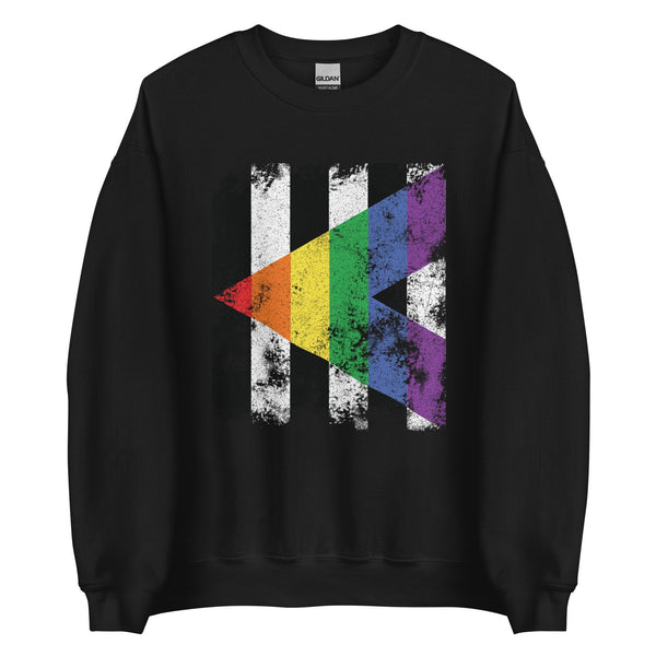 Straight Ally - Distressed LGBTQIA2S+ Sweatshirt