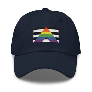 Straight Ally Flag Cap - Adjustable Embroidered LGBT+ Dad Hat
