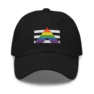 Straight Ally Flag Cap - Adjustable Embroidered LGBT+ Dad Hat