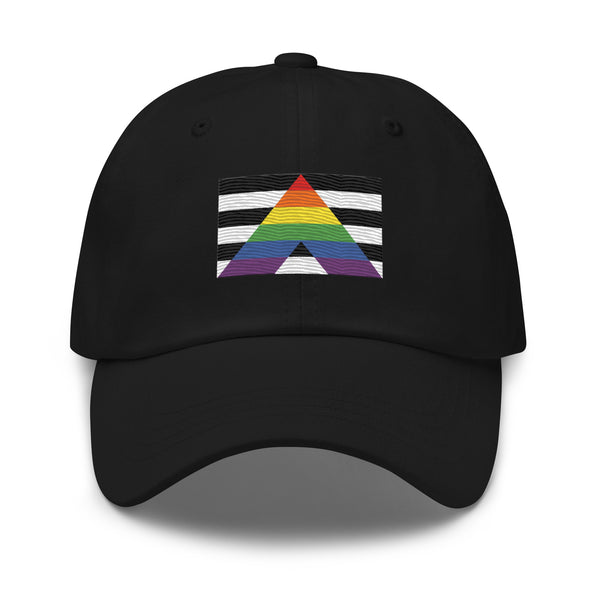 Straight Ally Flag Cap - Adjustable Embroidered LGBT+ Dad Hat