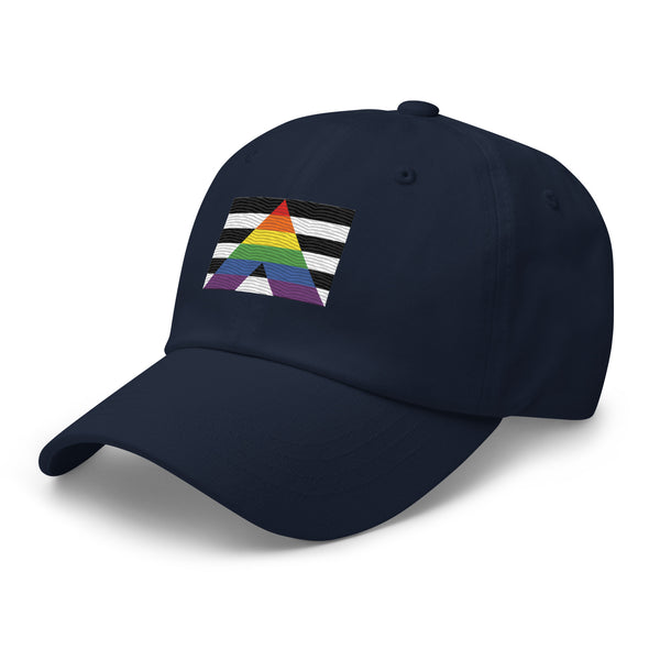Straight Ally Flag Cap - Adjustable Embroidered LGBT+ Dad Hat