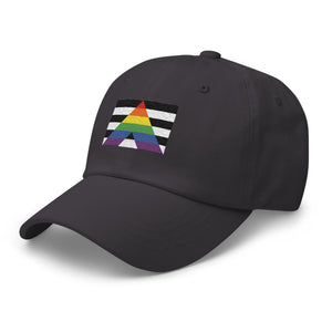 Straight Ally Flag Cap - Adjustable Embroidered LGBT+ Dad Hat