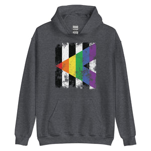 Straight Ally Flag - Distressed LGBTQIA2S+ Hoodie