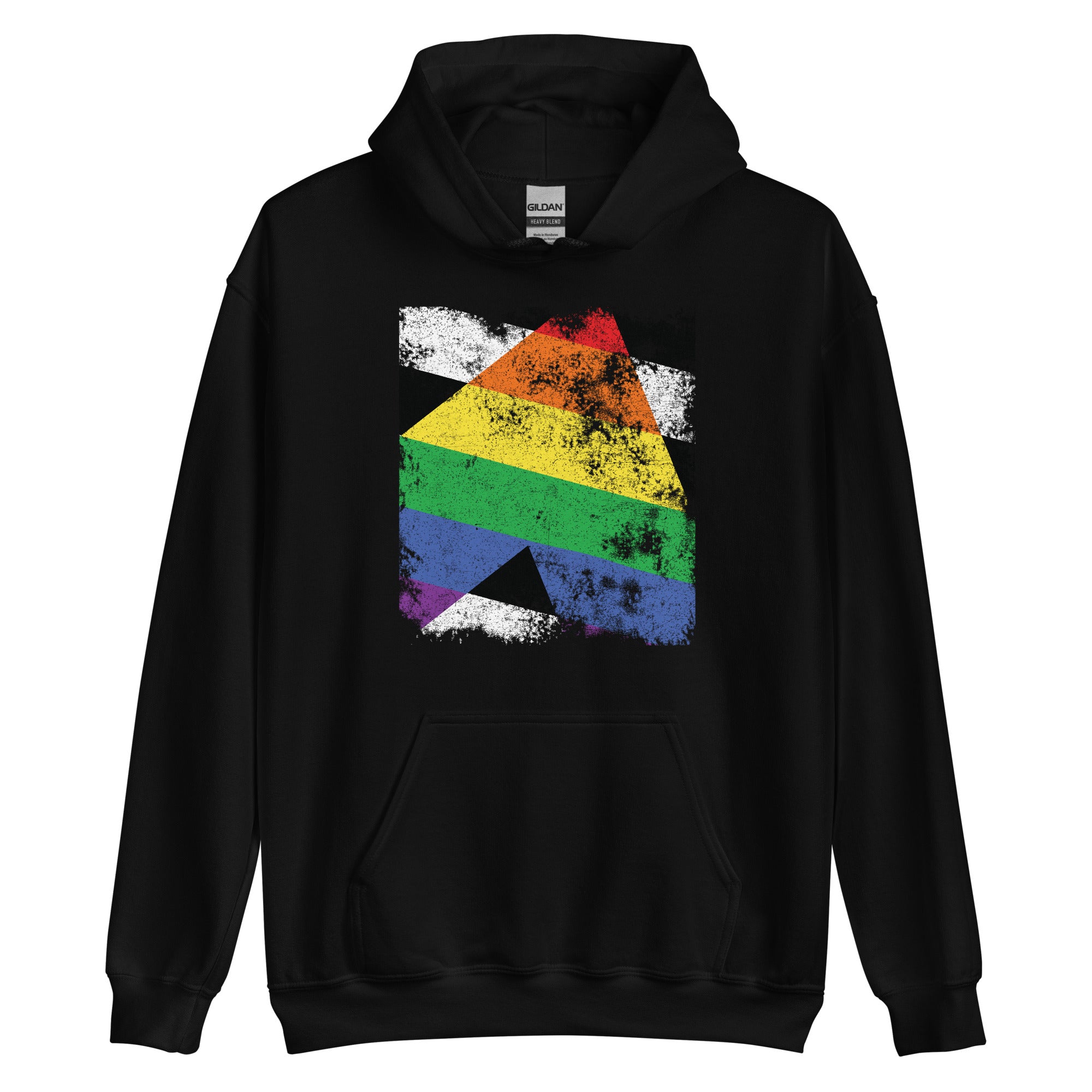 Straight Ally Flag - Distressed LGBT+ Hoodie
