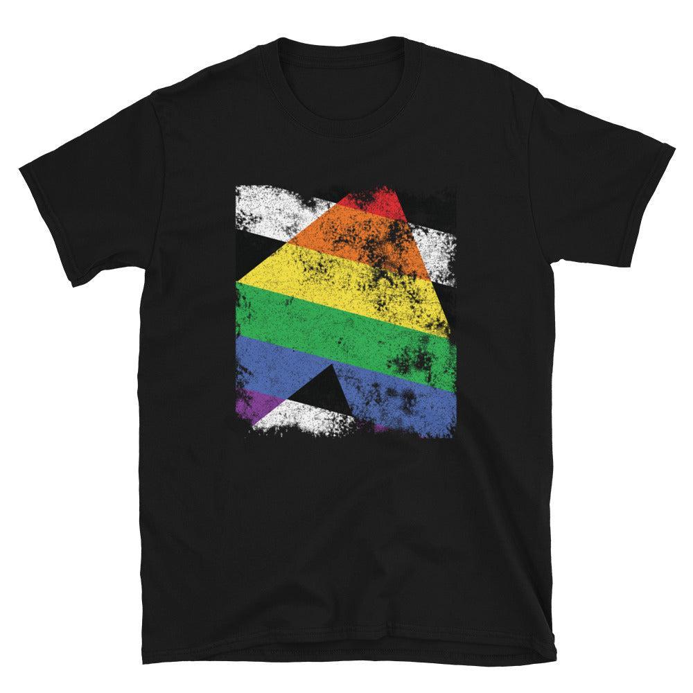 Straight Ally Flag - Distressed LGBT+ T-Shirt