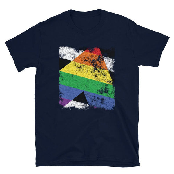 Straight Ally Flag - Distressed LGBT+ T-Shirt