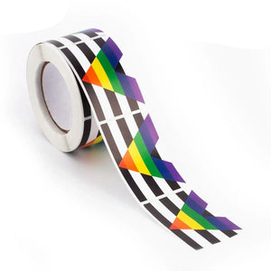 Straight Ally Pride Flag Sticker Roll - 250pcs LGBTQ+ Stickers