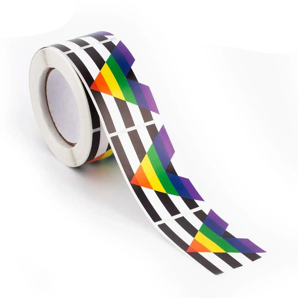 Straight Ally Pride Flag Sticker Roll - 250pcs LGBTQ+ Stickers