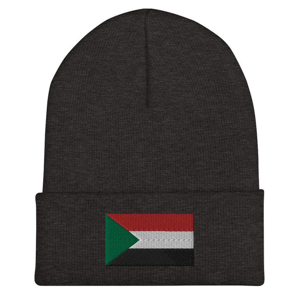 Sudan Flag Beanie - Embroidered Winter Hat
