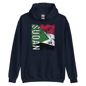 Sudan Flag - Distressed Flag Hoodie